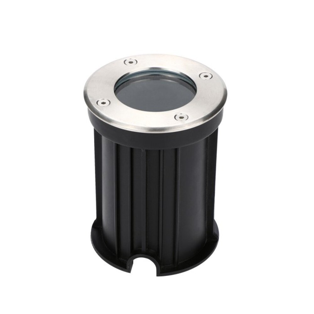 LCB LED-Beleuchtung Innovatives Design, hochwertige Technik & schnelle Lieferung! LED Bodenstrahler – GU10 – Einbau – IP67 – 230V – 110mm – Wasserdichter Bodenstrahler, Aluminiumgehäuse, Max. 35W, IK09 Schutz, Geeignet für Garten und Einfahrt.