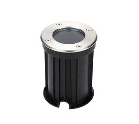 LCB LED-Beleuchtung Innovatives Design, hochwertige Technik & schnelle Lieferung! LED Bodenstrahler – GU10 – Einbau – IP67 – 230V – 110mm – Wasserdichter Bodenstrahler, Aluminiumgehäuse, Max. 35W, IK09 Schutz, Geeignet für Garten und Einfahrt.