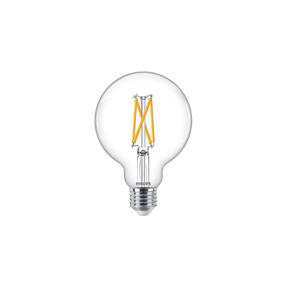 Philips | Offizieller Philips-Vertriebspartner MASTER Value LED Globe E27 93mm Fadenlampe Klar 5.9W 806lm - 922-927 Extra Warmweiß | Höchste Farbwiedergabe - Dimmbar - Ersatz Für 60W