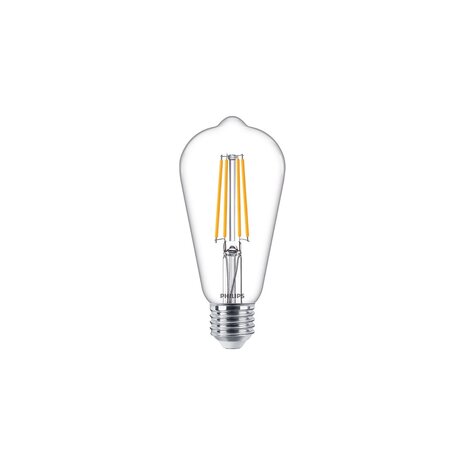 Philips | Offizieller Philips-Vertriebspartner Corepro LED Glühbirne E27 Edison Fadenlampe Klar 7W 806lm - 827 Extra Warmweiß | Ersatz für 60W