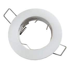 Led line: Erstklassiges Lichtdesign LED Strahler GU10 / MR16 - 65mm Einbaurahmen - weiß rund - nicht schwenkbar - Einbaugr. 77mm