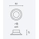 Led line: Erstklassiges Lichtdesign LED Strahler GU10 / MR16 - 65 mm Einbaurahmen - weiß rund - nicht schwenkbar - Einbaugröße77mm