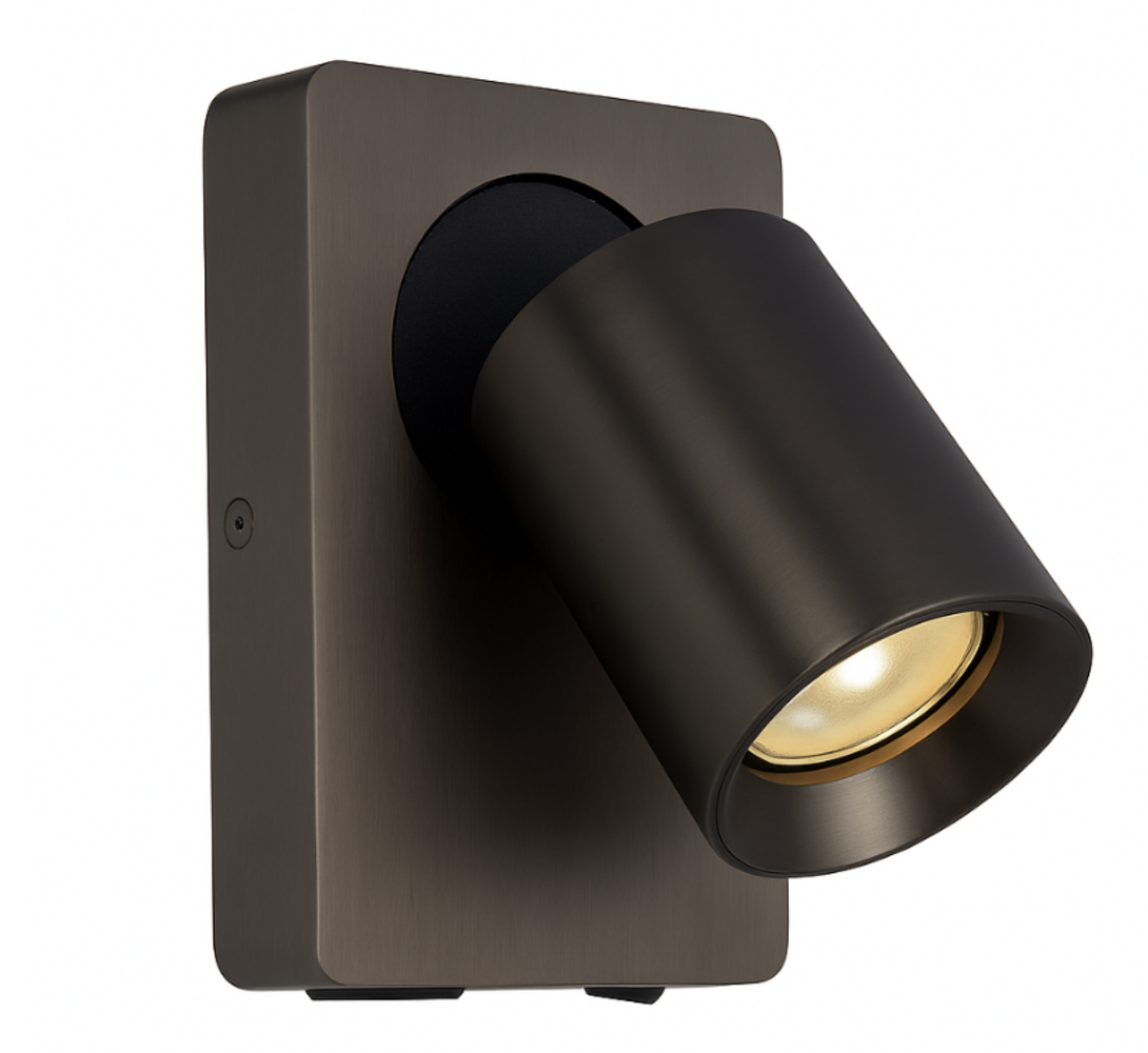 LCB LED AKTION PALETTENPREIS 100 Stück – LED Bettleuchte / Wandleuchte – Schwarz – GU10 – 5W 450lm – 3000K Warmweiß – Inkl. USB-A + USB-C Ladeanschluss