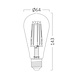 Brayton Dimmbare LED Fadenlampe E27 ST64 6W 2700K extra Warmweiß Brayton Dimmbare LED Fadenlampe E27 ST64 6W 2700K extra Warmweiß
