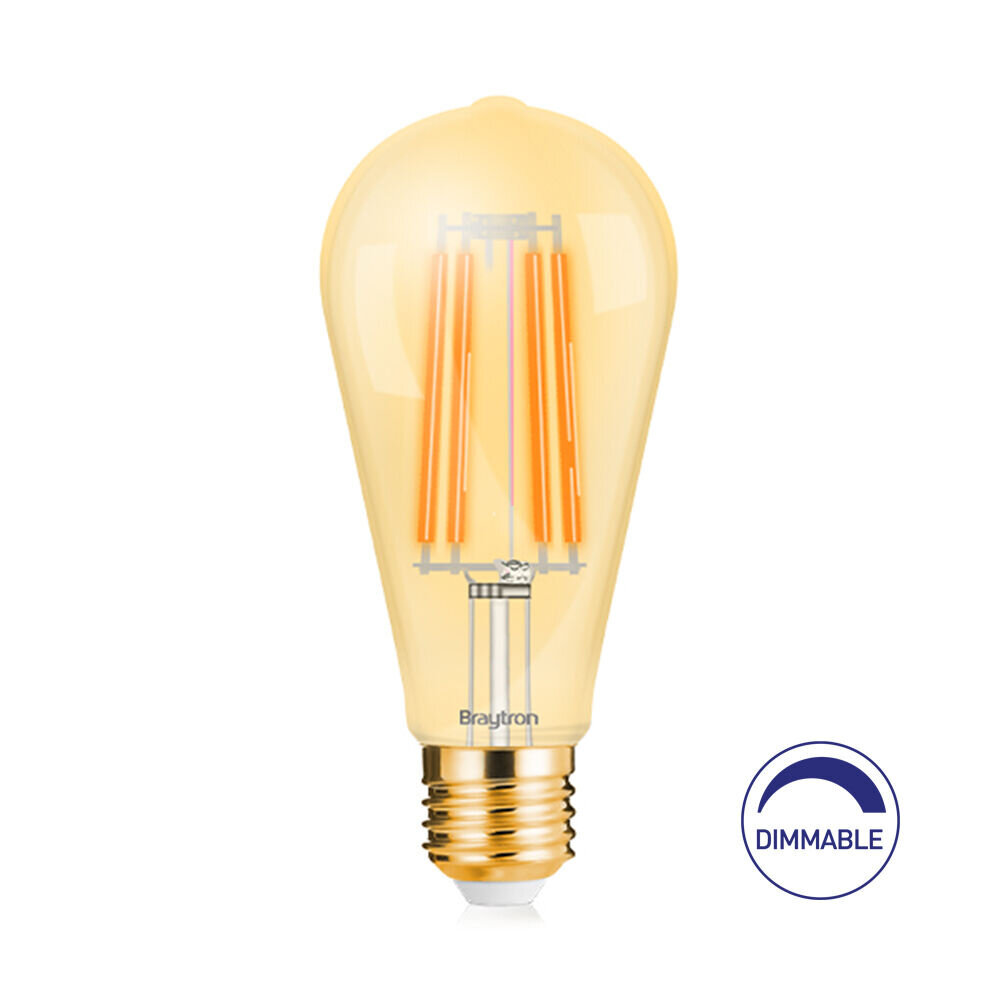 Brayton Dimmbare LED Fadenlampe E27 ST64 6W 2200K extra Warmweiß Brayton Dimmbare LED Fadenlampe E27 ST64 6W 2200K extra Warmweiß