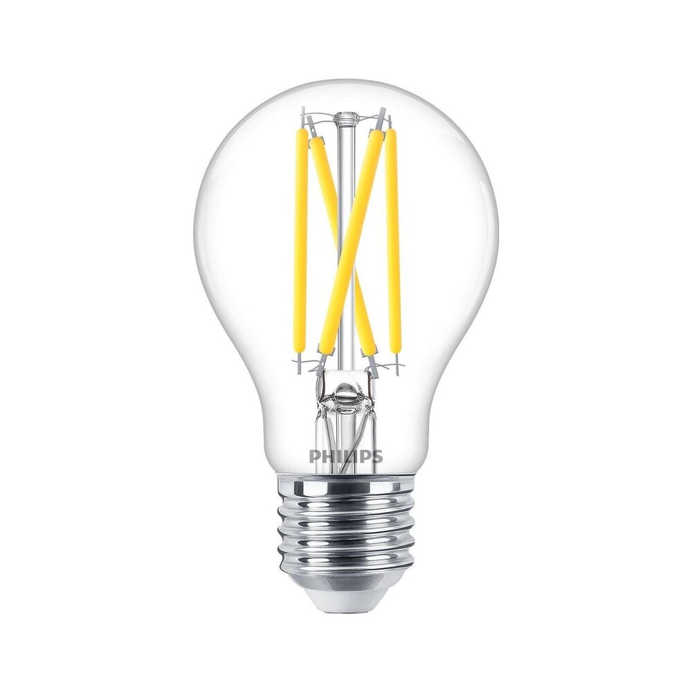 Philips | Offizieller Philips-Vertriebspartner Master LED E27 Birne Fadenlampe Klar 5.9W 806lm - 922-927 Dim To Warm | Höchste Farbwiedergabe - Dimmbar - Ersatz Für 60W