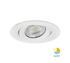 Brayton Einbau-Spot Wohnzimmerbeleuchtung Weiß 10W 950lm - 3000K-4000K | IP20