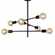 Lucide LED-Beleuchtung  Lester Deckenleuchte Schwarz | 6x E27 | Verstellbar | Vintage-Stil