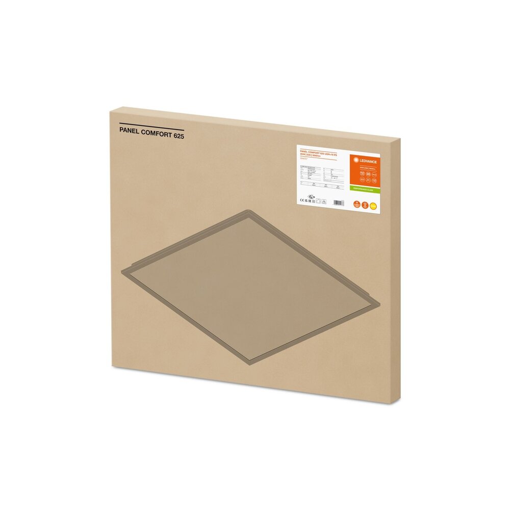 Ledvance LED Panel Comfort Aluminium Weiß 28W 3640lm - 830 Warmweiß | 62.5x62.5cm - UGR < 19 Ledvance LED Panel Comfort Aluminium Weiß 28W 3640lm - 830 Warmweiß | 62.5x62.5cm - UGR < 19