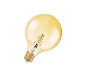 Osram Vintage 1906 LED E27 Globe Fadenlampe Gold 125mm 7W 650lm - 824 Extra Warmweiß | Ersatz für 40W Osram Vintage 1906 LED E27 Globe Fadenlampe Gold 125mm 7W 650lm - 824 Extra Warmweiß | Ersatz für 40W