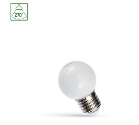 Spectrum LED Lampe E27 - G45 - 1W entspricht 10W - 6000K Tageslichtweiß Spectrum LED Lampe E27 - G45 - 1W entspricht 10W - 6000K Tageslichtweiß