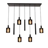 Lucide LED-Beleuchtung Pendelleuchte – 6×E27 – Rechteckig – Schwarz – Aluminium – Höhenverstellbar – Dimmbar Lucide LED-Beleuchtung Pendelleuchte – 6×E27 – Rechteckig – Schwarz – Aluminium – Höhenverstellbar – Dimmbar