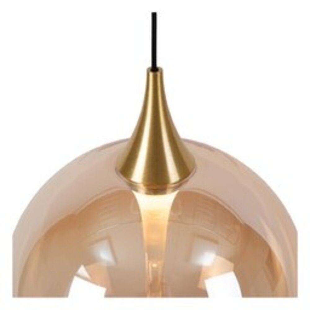 Lucide LED-Beleuchtung  LED Hanglampe – 8×3,9W – 2700K – Dimmbar – 230V – Amber Glas – Höhenverstellbar