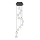 Lucide LED-Beleuchtung LED Pendelleuchte Gisela Ø61 cm – 12-flammig – Transparentes Glas – Dimmbar – Premium Lucide LED-Beleuchtung LED Pendelleuchte Gisela Ø61 cm – 12-flammig – Transparentes Glas – Dimmbar – Premium