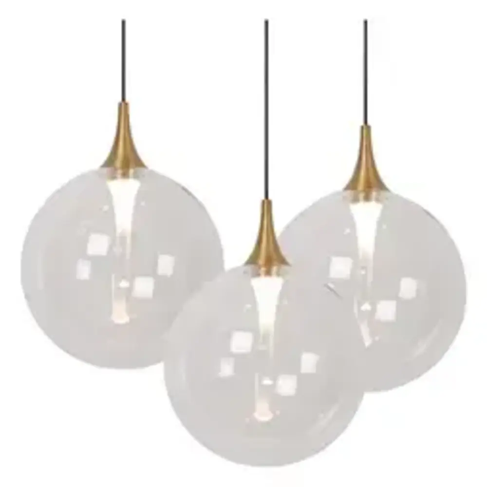 Lucide LED-Beleuchtung  LED Pendelleuchte Gisela Ø61 cm – 12-flammig – Transparentes Glas – Dimmbar – Premium