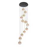 Lucide LED-Beleuchtung LED Pendelleuchte Gisela Ø61 cm – 12-flammig – Amber Glas – Dimmbar – Premium Lucide LED-Beleuchtung LED Pendelleuchte Gisela Ø61 cm – 12-flammig – Amber Glas – Dimmbar – Premium