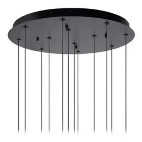 Lucide LED-Beleuchtung  LED Pendelleuchte Gisela Ø61 cm – 12-flammig – Amber Glas – Dimmbar – Premium