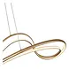 Lucide LED-Beleuchtung  LED Pendelleuchte Sardana – 54W – 3500 Lumen – Matt Gold / Messing – Dimmbar – Premium