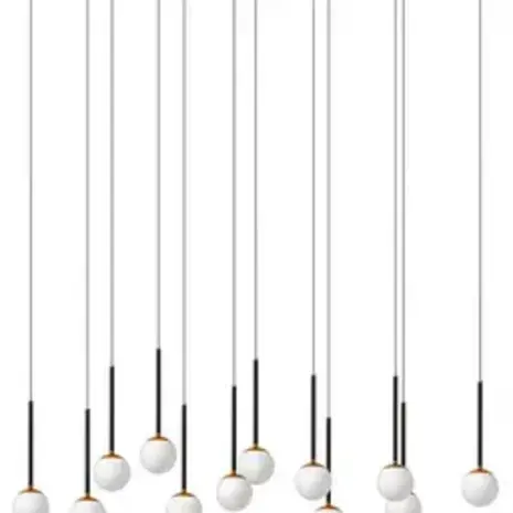 Lucide LED-Beleuchtung  LED Pendelleuchte Calina – 12-flammig – Dunkelbronze – 84W – CCT – Dimmbar