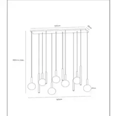 lucide JOSIANE Pendelleuchte – Schwarz / Amber – 7×G9 + 5×GU10 – Dimmbar lucide JOSIANE Pendelleuchte – Schwarz / Amber – 7×G9 + 5×GU10 – Dimmbar