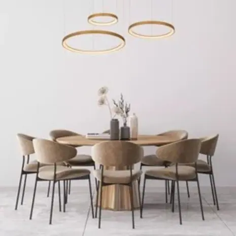 Lucide LED-Beleuchtung  LED Pendelleuchte Vidal Ø78 cm – 120W – 2700K – Dimmbar – Designleuchte