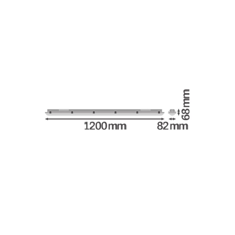 Ledvance LED Feuchtraumleuchte Feuchtigkeitsdicht 18W 2400lm - 840 Kaltweiß | 120cm