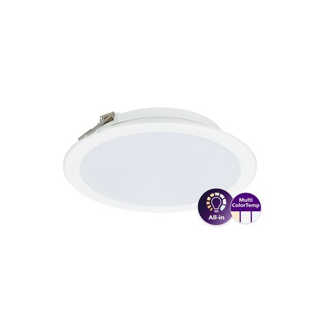 Philips LED Downlight Ledinaire DN065B Metall Weiß 19W 2000lm 110D - 830-840-865 CCT | 225mm - Ausschnitt 200mm - IP20 Philips LED Downlight Ledinaire DN065B Metall Weiß 19W 2000lm 110D - 830-840-865 CCT | 225mm - Ausschnitt 200mm - IP20