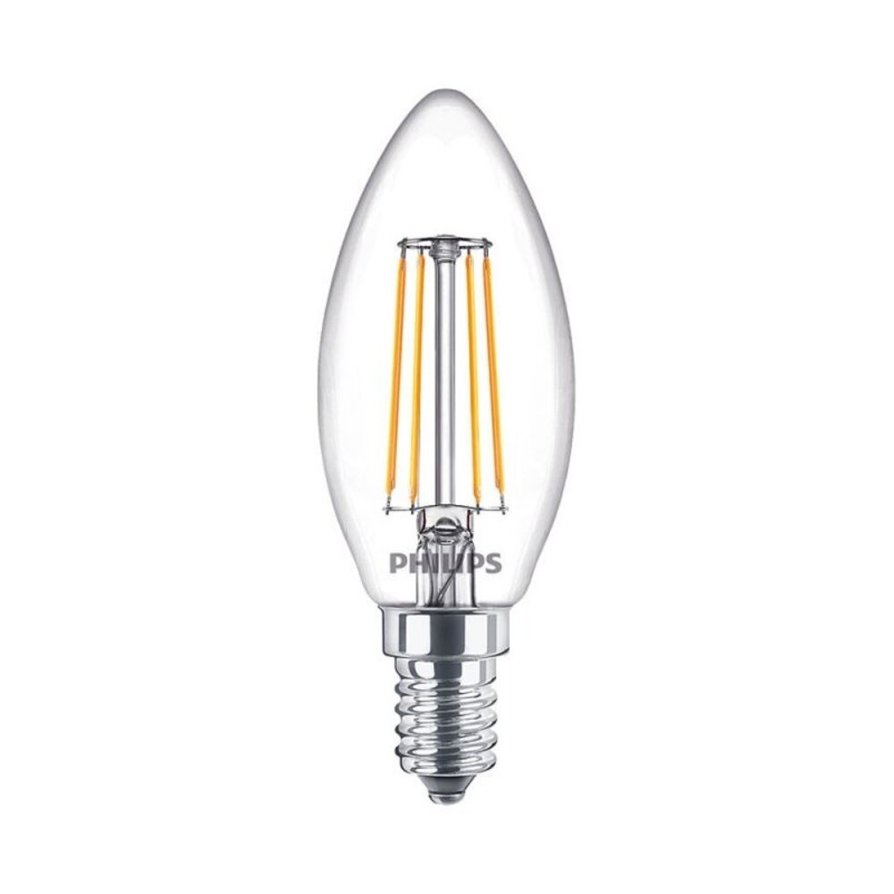Philips LED-Kerze MASTER Value E14 Glühfaden klar | 3,4 W - 470 lm – 927 | Beste Farbwiedergabe – Dimmbar – Ersetzt 40-W-Lampe Philips LED-Kerze MASTER Value E14 Glühfaden klar | 3,4 W - 470 lm – 927 | Beste Farbwiedergabe – Dimmbar – Ersetzt 40-W-Lampe