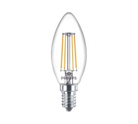 Philips MASTER Value LEDcandle E14 Filament Klar 3.4W 470lm - 927 | Beste Farbwiedergabe - Dimmbar – Ersetzt 40W