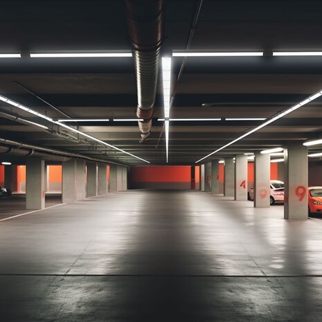 Spectrum LED Feuchtraumleuchte Poseidon V1.0 30-50W 4650-8750lm - 830-865 CCT | 150cm - Durchgangsverdrahtung (5x2.5mm2)