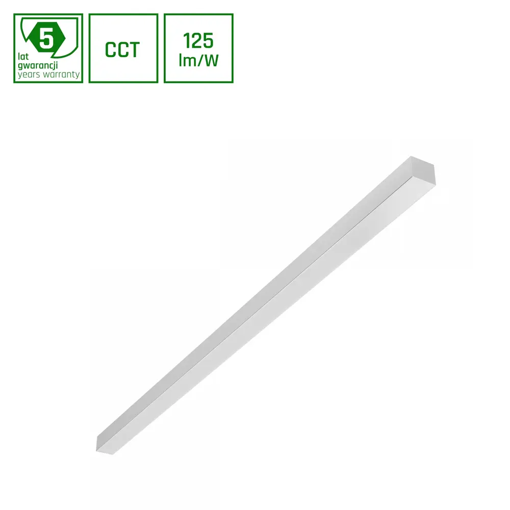 Spectrum LED-Pendelleuchte Allday Basic – 120CM - 20W/30W/40W– Weiß | CCT 230V 115DEG IP20 Farbtemperatur einstellbar