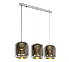 lucide Lucide Eryn Pendelleuchte Schwarz Metall E27 Rundes Design