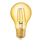 Ledvance OSRAM Vintage 1906 LED-Glühbirne E27 Glühfaden Gold, 6,5 W 725 lm sehr warmweiß, dimmbar Ledvance OSRAM Vintage 1906 LED-Glühbirne E27 Glühfaden Gold, 6,5 W 725 lm sehr warmweiß, dimmbar