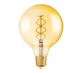 Ledvance Globus-Glühlampe Gold E27 125 mm 4 W 300 lm 2000 K Dimmbar