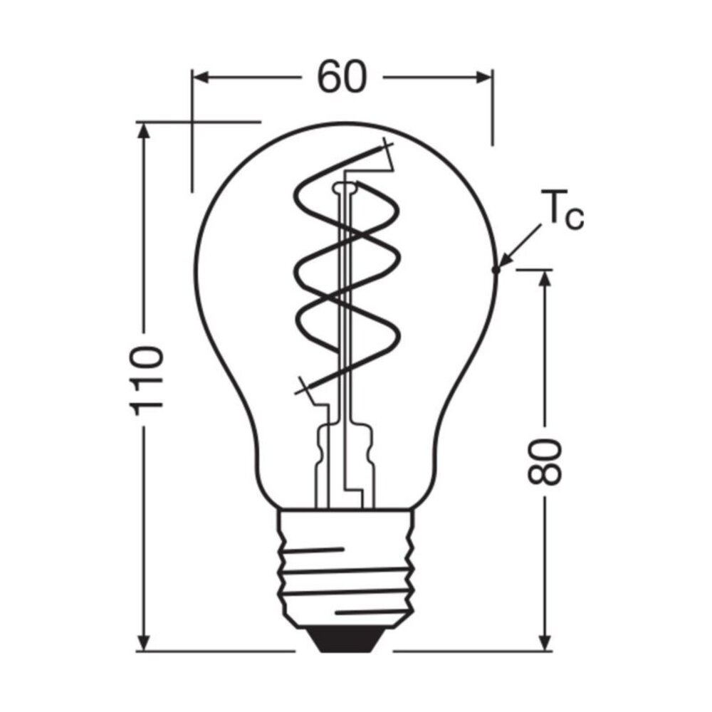 Ledvance LED-Filamentlampe E27 Gold Birne Dimmbar 8W 806Lm 2200K CRI90
