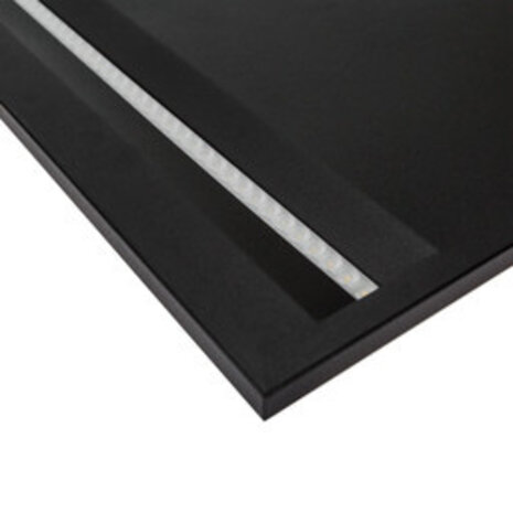 Spectrum LED Panel 60x60 Louvre Schwarz - 40W - 4630lm UGR16 - Philips Treiber