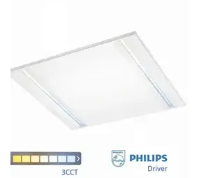 Spectrum LED Panel 60x60 Louvre Weiß -  40W - 4630lm UGR16 - Philips Treiber