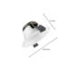 LCB LED Downlight Ortho Ø120 12W CCT-Schalter Dimmbar