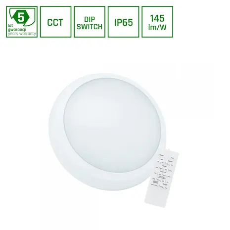 Spectrum Nymphea City Pro 2 LED Wand- & Deckenleuchte Ø32cm Weiß 18-24W - CCT Sensor