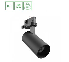 Spectrum LED 3-Phasen Stromschienenstrahler Andromeda Prime Tracklight 3CCT - 16W Schwarz 25°