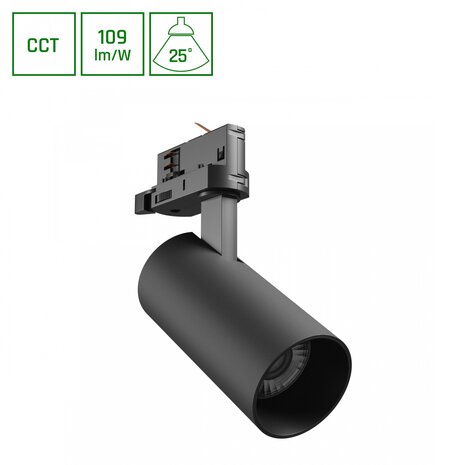 Spectrum LED 3-Phasen Stromschienenstrahler Andromeda Prime Tracklight 3CCT - 16W Schwarz 25°