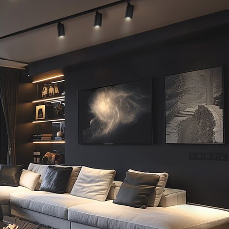 Spectrum LED 3-Phasen Stromschienenstrahler Andromeda Prime Tracklight 3CCT - 24W Schwarz 25°