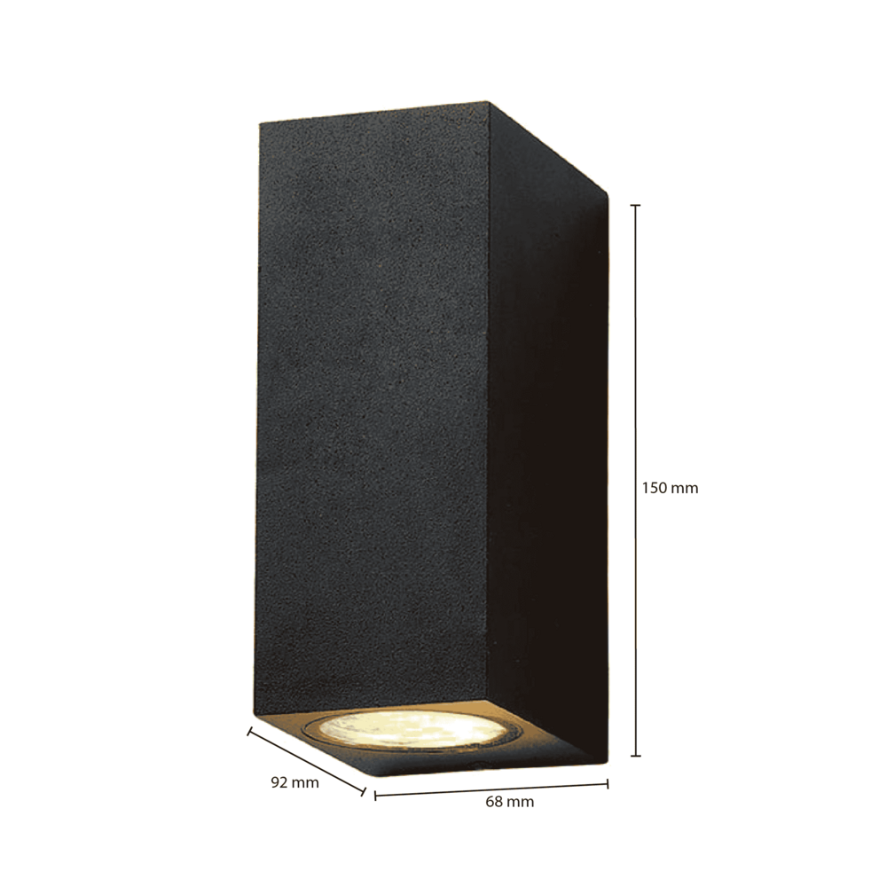 LCB LED-Beleuchtung Innovatives Design, hochwertige Technik & schnelle Lieferung! LED Wandleuchte Schw. - GU10 Fassung - IP22 - geeignet für 2 GU10 Spots - exkl. LED Spot LCB LED-Beleuchtung Innovatives Design, hochwertige Technik & schnelle Lieferung! LED Wandleuchte Schw. - GU10 Fassung - IP22 - geeignet für 2 GU10 Spots - exkl. LED Spot
