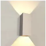 LCB LED-Beleuchtung Innovatives Design, hochwertige Technik & schnelle Lieferung! LED-Wandleuchte Champagner – DANTE2 XL 240 mm – 2-flammig, nach oben und unten gerichtet | Schutzart IP20 – 2 x GU10-Fassung – ohne Leuchtmittel 240 x 100 mm