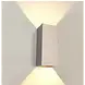 LCB LED-Beleuchtung Innovatives Design, hochwertige Technik & schnelle Lieferung! LED-Wandleuchte Champagner – DANTE2 XL 240 mm – 2-flammig, nach oben und unten gerichtet | Schutzart IP20 – 2 x GU10-Fassung – ohne Leuchtmittel 240 x 100 mm