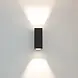 LCB LED-Beleuchtung Innovatives Design, hochwertige Technik & schnelle Lieferung! LED-Wandleuchte XL – IP20 – 240 mm – nach oben und unten leuchtend – Schwarz | 100 mm hoch – 2 x GU10-Fassung – 230 V