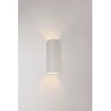Artdelight LED Einbau- und Deckenleuchten ‚Äì Design & Effizienz LED-Wandleuchte Weiß – VEGAS150 – Nach oben und unten schwenkbar – IP65 – 2 x 2,3 W, 2700 K – 150 mm