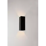 Artdelight LED Einbau- und Deckenleuchten ‚Äì Design & Effizienz LED-Wandleuchte Schwarz – VEGAS150 – Nach oben und unten schwenkbar – IP65 – 2 x 2,3 W -2700 K – 150 mm