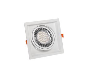 Spectrum Einbaurahmen Maxi UNO - GU10 AR111 - exkl. LED Spot - Weiß Spectrum Einbaurahmen Maxi UNO - GU10 AR111 - exkl. LED Spot - Weiß