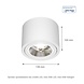 Spectrum LED Deckenspot - AR111 230V - Mattweiss - exkl. LED Spot
